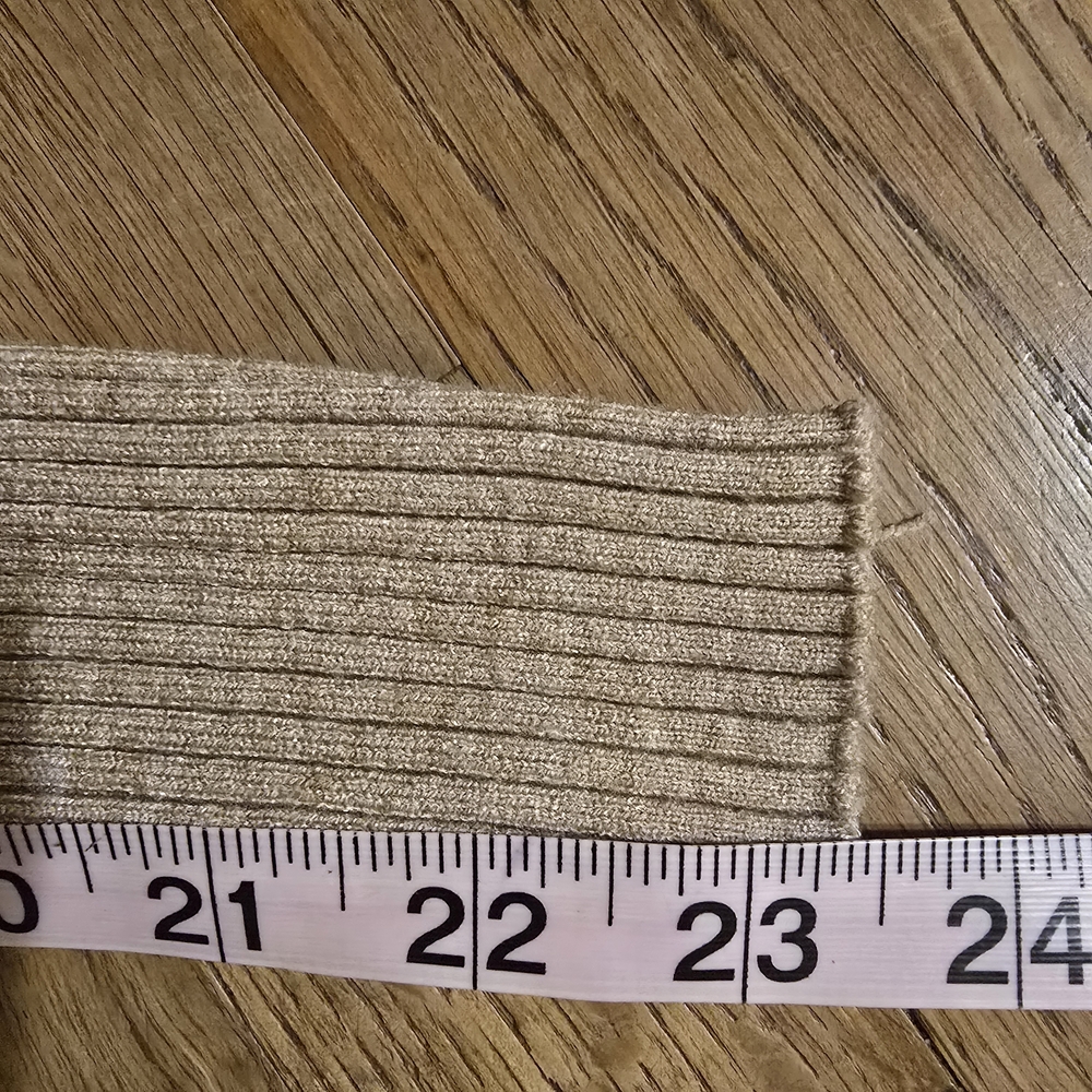 SHEIN Tan Ribbed Crew‎ Neck Sweater - Picture 3 of 3
